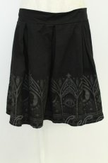 画像1: Restyle / プリントスカート XL 黒 T-26-05-31-036-GO-SK-SA-ZT (1)