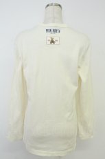 画像2: PINK HOUSE / テディベアプリント＆ワッペンTシャツ M アイボリー T-26-05-31-006-LO-TS-SA-ZT (2)