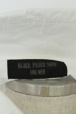 画像5: BPN FOR MEN / 変形襟長袖ブラウス  白 T-26-05-31-008-GO-BL-SA-ZT (5)