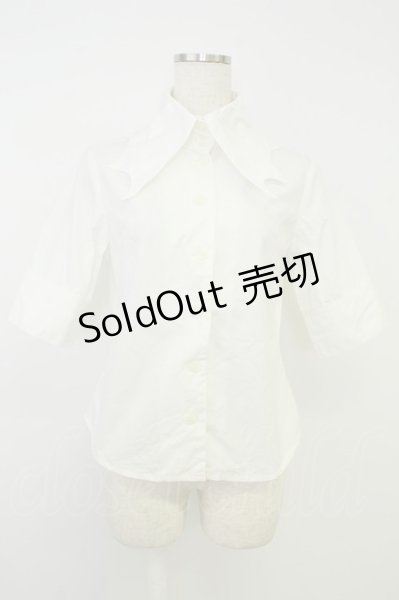 BPN / 蝙蝠襟半袖ブラウス 白 T-26-05-31-009-GO-BL-SA-ZT - closet