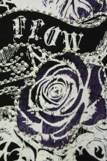 画像3: REFLEM / 薔薇プリントラグランTシャツ  黒Ｘ白 T-26-05-31-013-PU-TO-SA-ZT (3)
