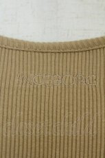 画像4: INGEBORG / ロゴ刺繍ニットトップス  ベージュ T-26-05-31-015-LO-TO-SA-ZT (4)