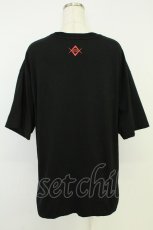 画像2: REFLEM / ラインストーンロゴ半袖Tシャツ XXL 黒Ｘ赤 T-26-05-31-016-PU-TO-SA-ZT (2)