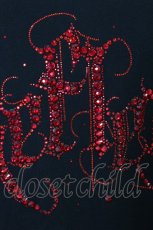 画像3: REFLEM / ラインストーンロゴ半袖Tシャツ XXL 黒Ｘ赤 T-26-05-31-016-PU-TO-SA-ZT (3)