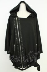 画像1: AdaNous / 枝垂れるriders-style hoodie  黒ｘシルバー T-26-05-31-018-LO-TO-SA-ZT (1)