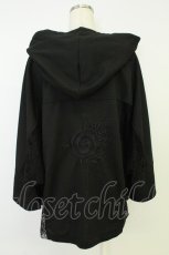 画像2: AdaNous / 枝垂れるriders-style hoodie  黒ｘシルバー T-26-05-31-018-LO-TO-SA-ZT (2)