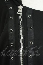 画像4: AdaNous / 枝垂れるriders-style hoodie  黒ｘシルバー T-26-05-31-018-LO-TO-SA-ZT (4)