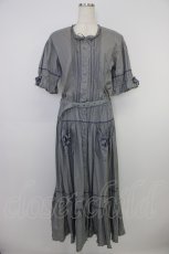 画像1: PINK HOUSE / ドット半袖ワンピース  青Ｘ白 T-26-06-04-029-LO-OP-SA-ZT (1)
