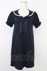画像1: Ank Rouge / セーラーカットソーワンピース  ネイビー T-26-06-04-039-CA-OP-SA-ZT (1)