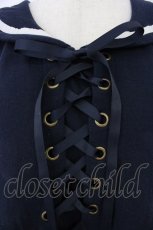 画像5: Ank Rouge / セーラーカットソーワンピース  ネイビー T-26-06-04-039-CA-OP-SA-ZT (5)