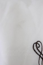 画像3: Amavel / チョコ刺繍スクエア衿プルオーバーブラウス  白Ｘブラウン T-26-06-04-002-CA-BL-SA-ZT (3)