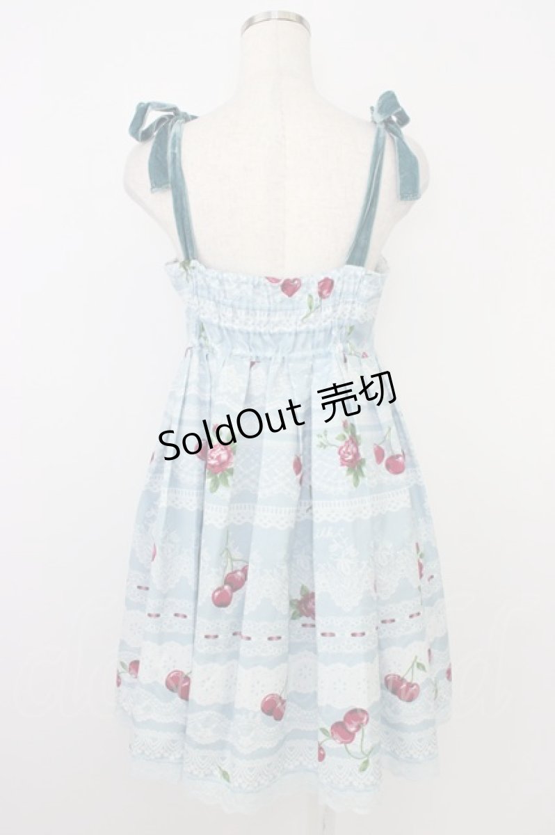 画像2: MILK / デコレーション Lace   サックス T-26-06-04-016-ML-OP-SA-ZT086 (2)