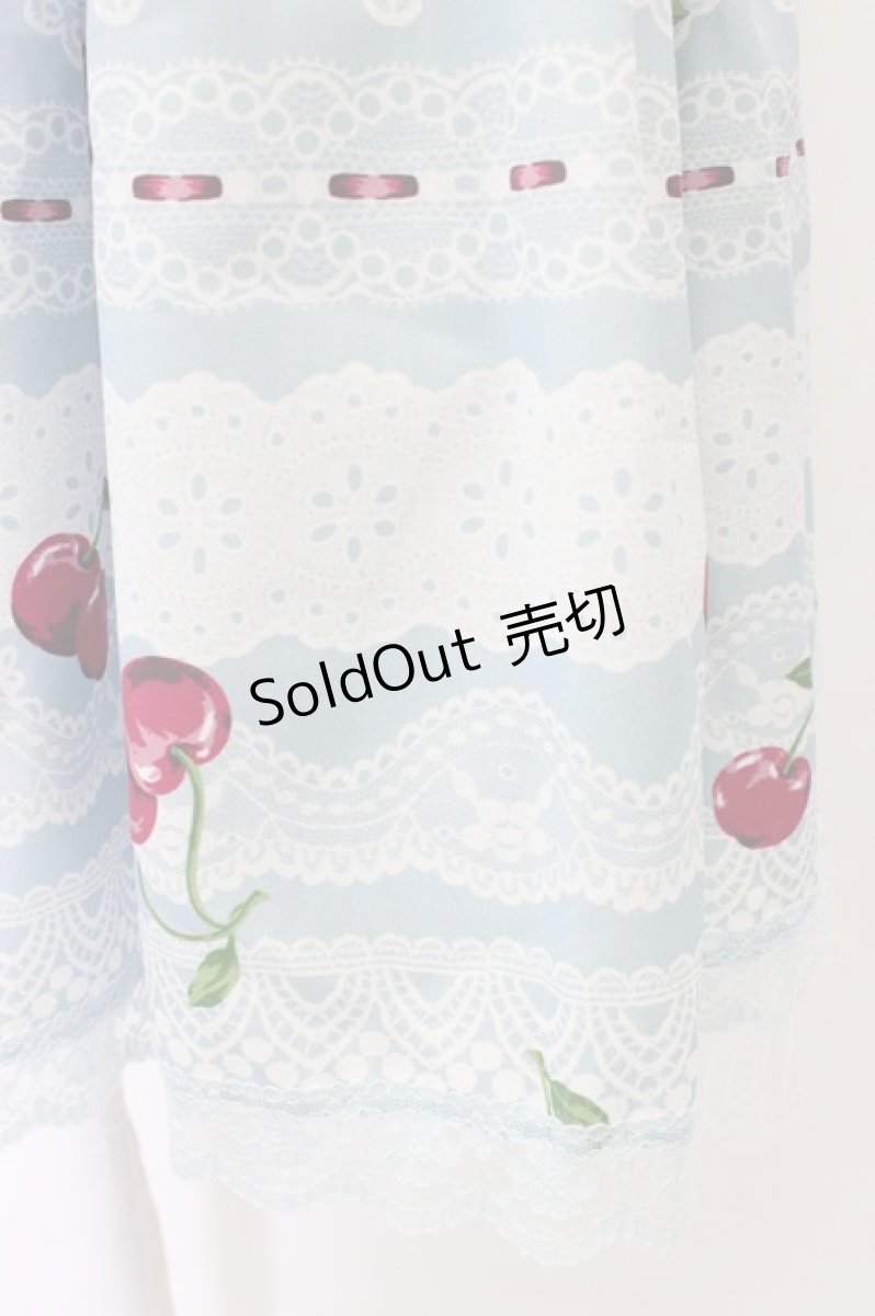 画像4: MILK / デコレーション Lace   サックス T-26-06-04-016-ML-OP-SA-ZT086 (4)