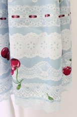 画像4: MILK / デコレーション Lace   サックス T-26-06-04-016-ML-OP-SA-ZT (4)