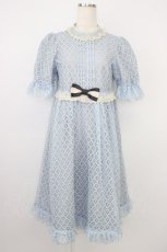 画像1: Emily Temple cute / Sleepレースワンピース  サックス T-26-06-04-020-ET-OP-SA-ZT (1)
