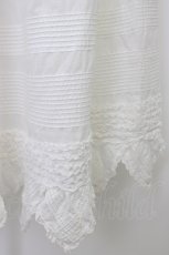 画像3: KETTY / ピンタック&ピコフリル三角ローンスカート  白 T-26-06-13-021-LO-SK-SA-ZT (3)