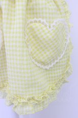 画像4: Angelic Pretty / Heartギンガムフリルエプロン  イエロー T-26-06-13-024-AP-ZA-SA-ZT (4)