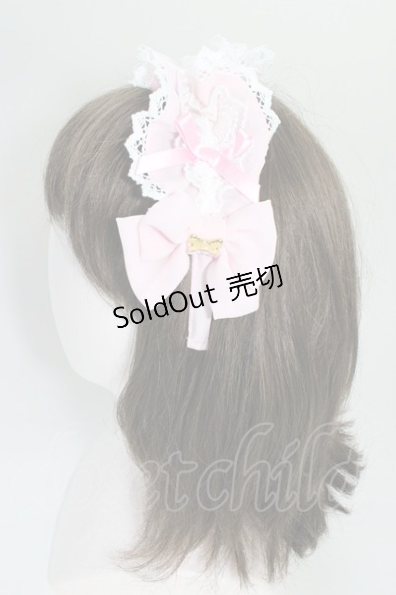 画像3: Angelic Pretty / Dolceフリルカチューシャ  ピンクＸ白 T-26-06-13-038-AP-AC-SA-ZT437-F003 (3)