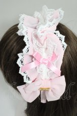画像4: Angelic Pretty / Dolceフリルカチューシャ  ピンクＸ白 T-26-06-13-038-AP-AC-SA-ZT (4)