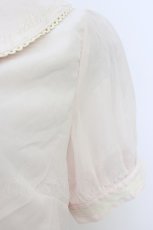 画像4: axes femme POETIQUE / スプーン＆フォーク刺繍ブラウス  ピンク T-26-06-13-005-AX-BL-SA-ZT (4)