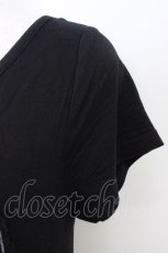 画像4: GHOST of HARLEM / 裾レース切替半袖カットチュニック  黒 T-26-06-13-011-PU-OP-SA-ZT (4)