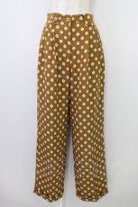 画像1: INGEBORG / ドット柄パンツ  ブラウン T-26-06-14-032-LO-PA-TE-ZT (1)