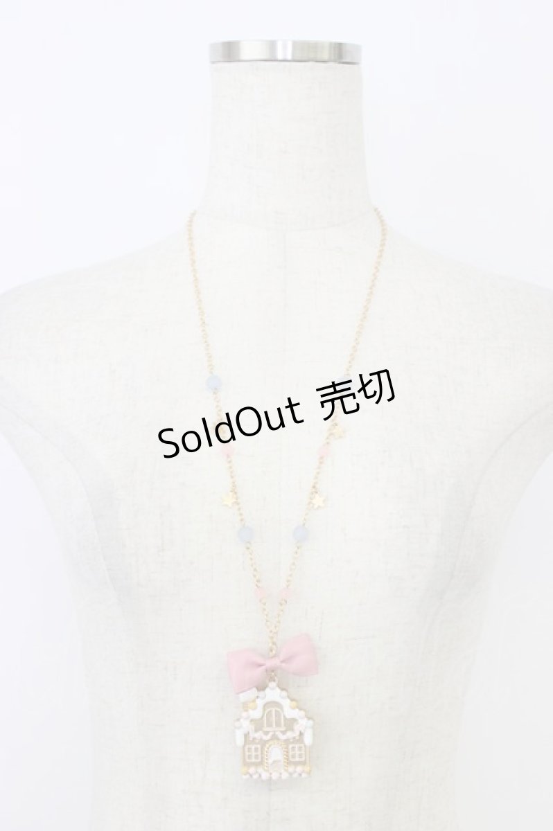 画像1: Chalmiere / お菓子の家ネックレス  ピンク T-26-06-14-037-AX-AC-SA-ZT432-F002 (1)