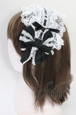 画像3: Angelic Pretty / Heartカチューシャ(無地)  黒Ｘ白 T-26-06-14-039-AP-AC-SA-ZT (3)