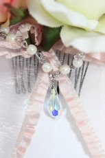 画像3: mazzo piano / 薔薇リボンコーム  ピンク T-26-06-14-041-LO-AC-SA-ZT (3)
