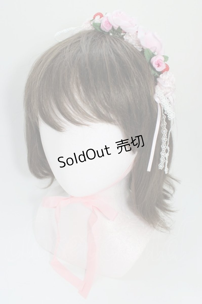 画像1: LOLITAその他(お買取対象外) / フラワーいちごヘッドドレス  ピンクＸ赤 T-26-06-14-042-LO-AC-SA-ZT432 (1)