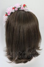 画像2: LOLITAその他(お買取対象外) / フラワーいちごヘッドドレス  ピンクＸ赤 T-26-06-14-042-LO-AC-SA-ZT432 (2)