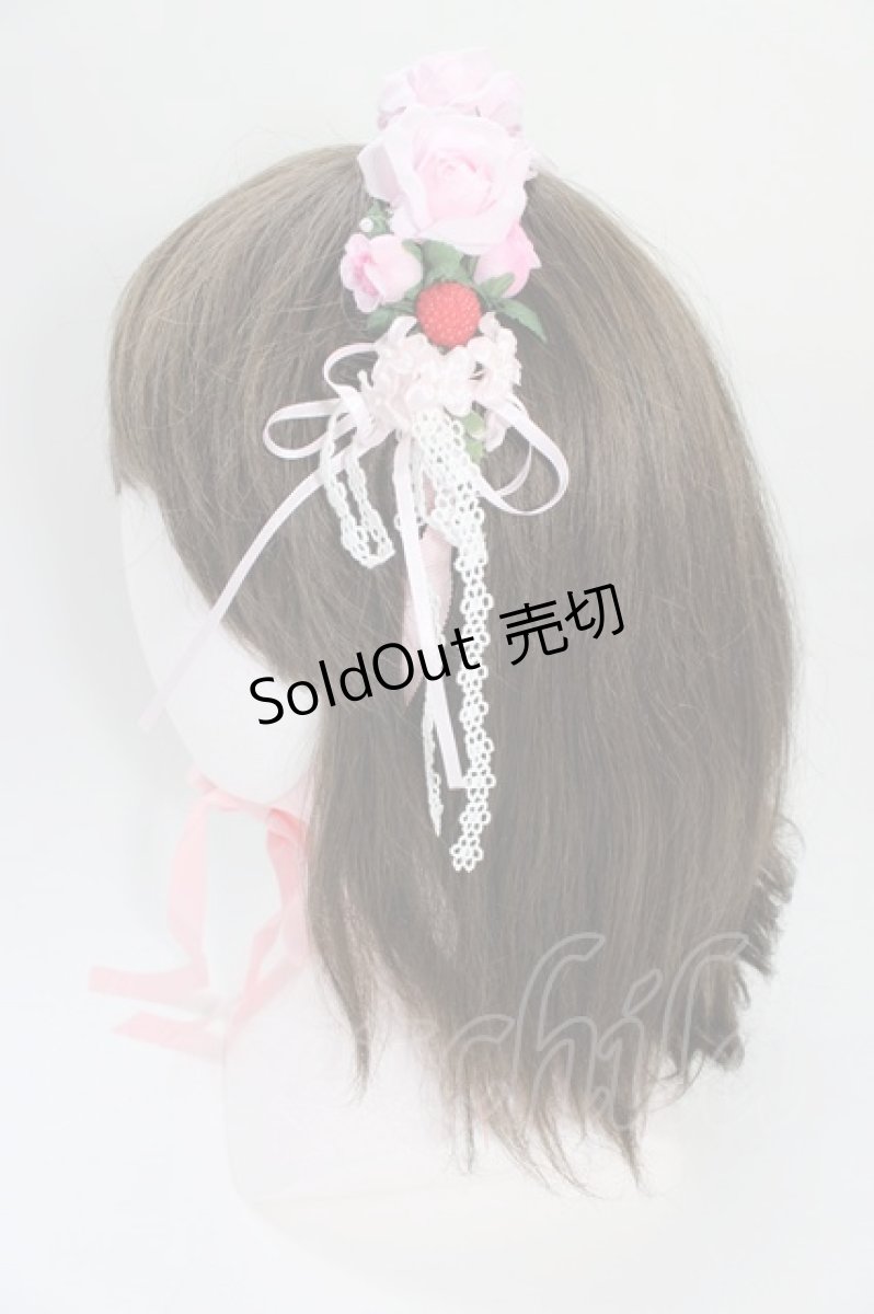 画像3: LOLITAその他(お買取対象外) / フラワーいちごヘッドドレス  ピンクＸ赤 T-26-06-14-042-LO-AC-SA-ZT432 (3)