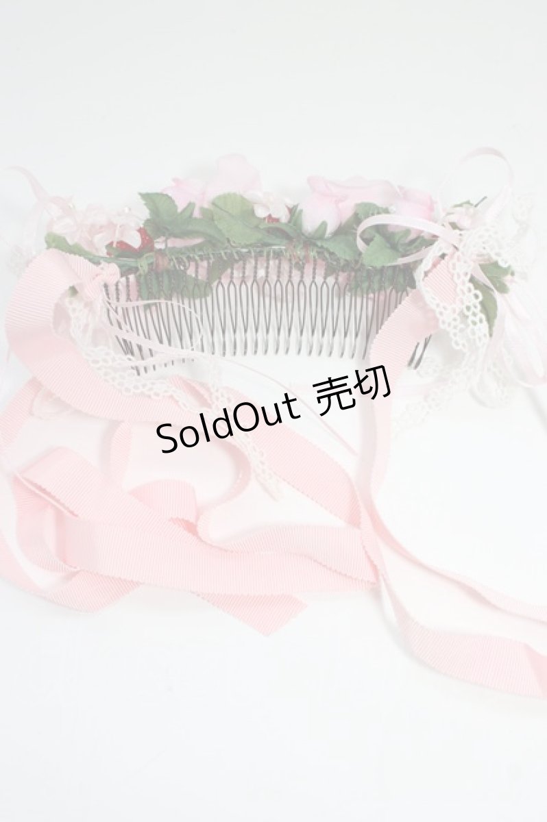 画像5: LOLITAその他(お買取対象外) / フラワーいちごヘッドドレス  ピンクＸ赤 T-26-06-14-042-LO-AC-SA-ZT432 (5)