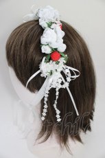 画像3: LOLITAその他(お買取対象外) / フラワーいちごヘッドドレス  白Ｘ赤 T-26-06-14-043-LO-AC-SA-ZT (3)