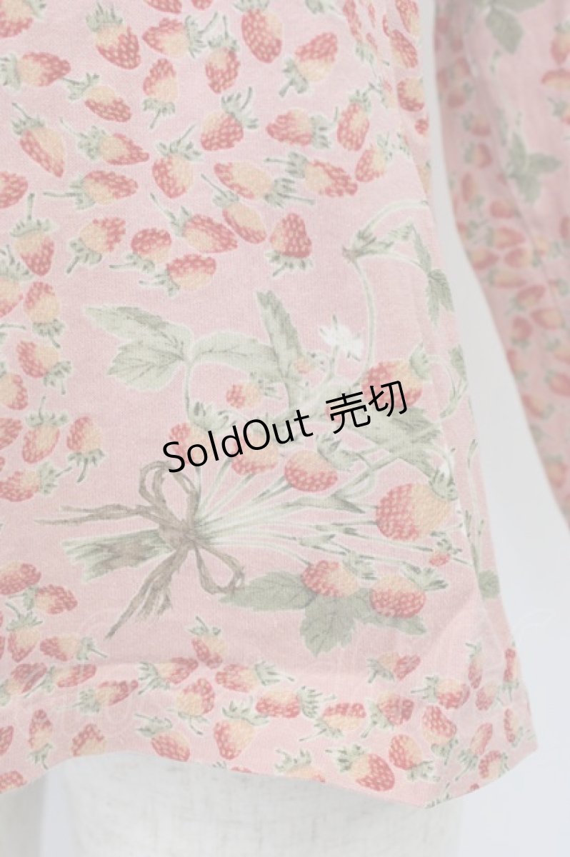 画像4: PINK HOUSE / 苺ブーケ柄長袖プルオーバー  ピンク T-26-06-14-010-LO-TO-SA-ZT678 (4)