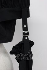 画像8: Jamie エーエヌケー / サイドクラッシュシャツショートトップス  黒 T-26-06-17-035-LO-BL-SA-ZT (8)