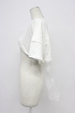 画像3: Ank Rouge / リボンチェリープリントショートトップス  白Ｘ黒 T-26-06-17-037-CA-TO-SA-ZT (3)