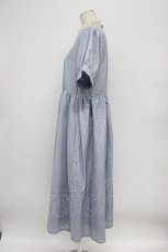 画像3: m petit by misako / ストライプワンピース L ブルー T-26-06-17-040-LO-OP-SA-ZT (3)
