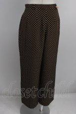 画像2: INGEBORG / ドットプリント金ボタンパンツ  ブラウン T-26-06-17-049-LO-PA-SA-ZT (2)