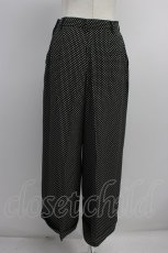 画像2: INGEBORG / ドットプリントパンツ  ブラック T-26-06-17-050-LO-PA-SA-ZT (2)