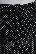 画像3: INGEBORG / ドットプリントパンツ  ブラック T-26-06-17-050-LO-PA-SA-ZT (3)