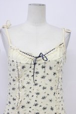 画像4: LACEMADE / 「ブルーベリー」ニットドレス  アイボリーＸネイビー T-26-06-17-007-LO-OP-SA-ZT (4)