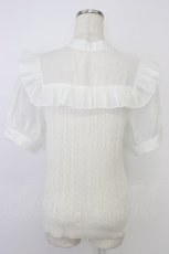 画像2: evelyn / ニット切替ボウタイリボントップス  白 T-26-06-19-002-LO-TO-SA-ZT (2)