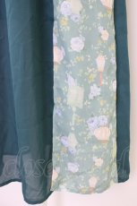 画像5: axes femme POETIQUE / ランタンフラワープリントワンピース  グリーン T-26-06-26-005-AX-OP-SA-ZT (5)