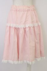 画像2: MILK / レース段スカート  ピンクＸ白 T-26-06-26-009-ML-SK-SA-ZT (2)