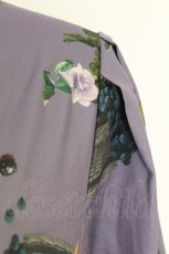 画像4: axes femme POETIQUE / ラ レコルト柄シャツワンピース  パープル T-26-07-05-027-AX-OP-SA-ZT (4)