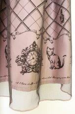 画像3: axes femme POETIQUE / チュール重ねねこ柄スカート M ピンク T-26-07-05-041-AX-SK-SA-ZT (3)
