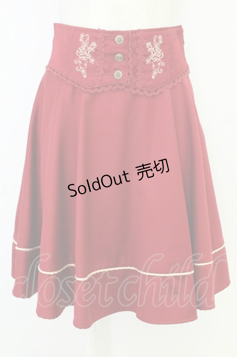 画像1: axes femme / ベストドッキングスカート M レッド T-26-07-05-042-AX-SK-SA-ZT (1)