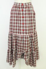 画像1: MILK / ブリジットスカート  赤Ｘ白チェック T-26-07-05-043-ML-SK-SA-ZT (1)