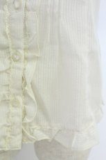 画像4: axes femme / モチーフ使いフリルブラウス M アイボリー T-26-07-05-009-AX-BL-SA-ZT (4)